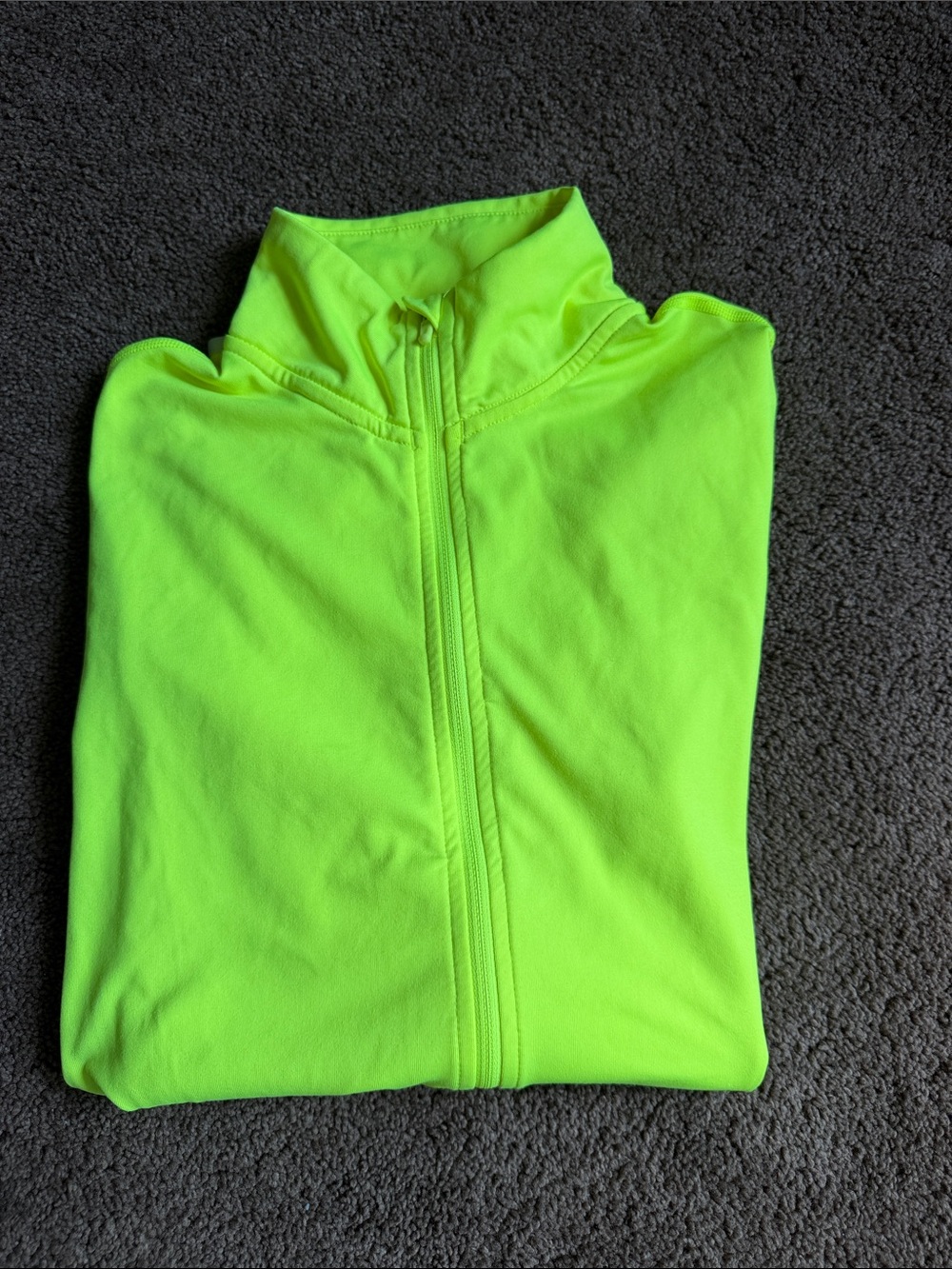 Nike Pro Neon Lime Zip-Up Jacket